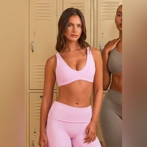 scoop bra chalk pink